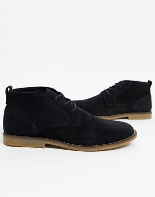 Черные ботинки-челси Topman