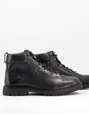 Черные ботинки из искусственной кожи  Кемерово
