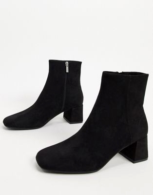 Черные ботинки с молнией Pull&Bear