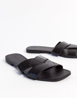 Черные сандалии с ремешками NA-KD  Новополоцк