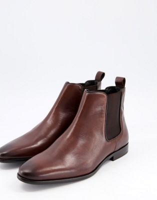 Коричневые кожаные ботинки на шнуровке Schuh Broseph